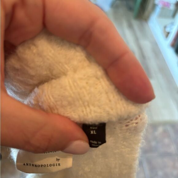 Anthropologie Sleeping on Snow White Cardigan size XL - Picture 5 of 6